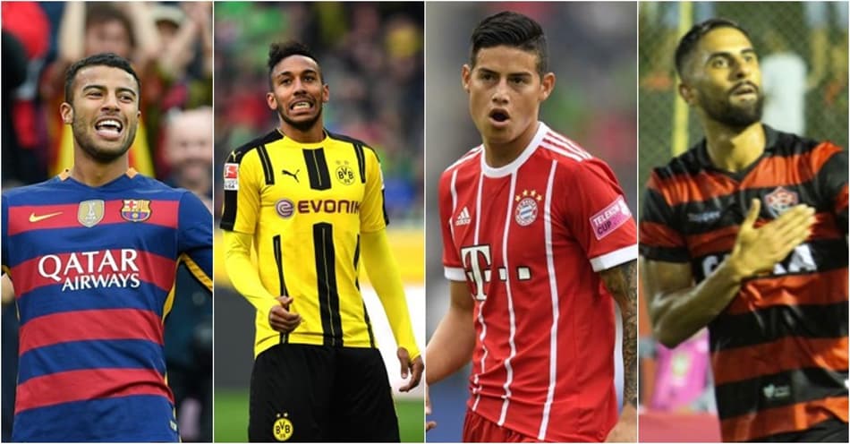 Rafinha, Aubameyang, James e Tréllez. Confira o vaivém de quarta
