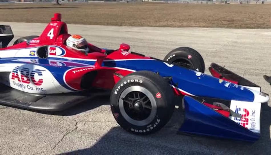 Matheus Leist impressiona em primeiro teste com AJ Foyt e destaca velocidade do Indy