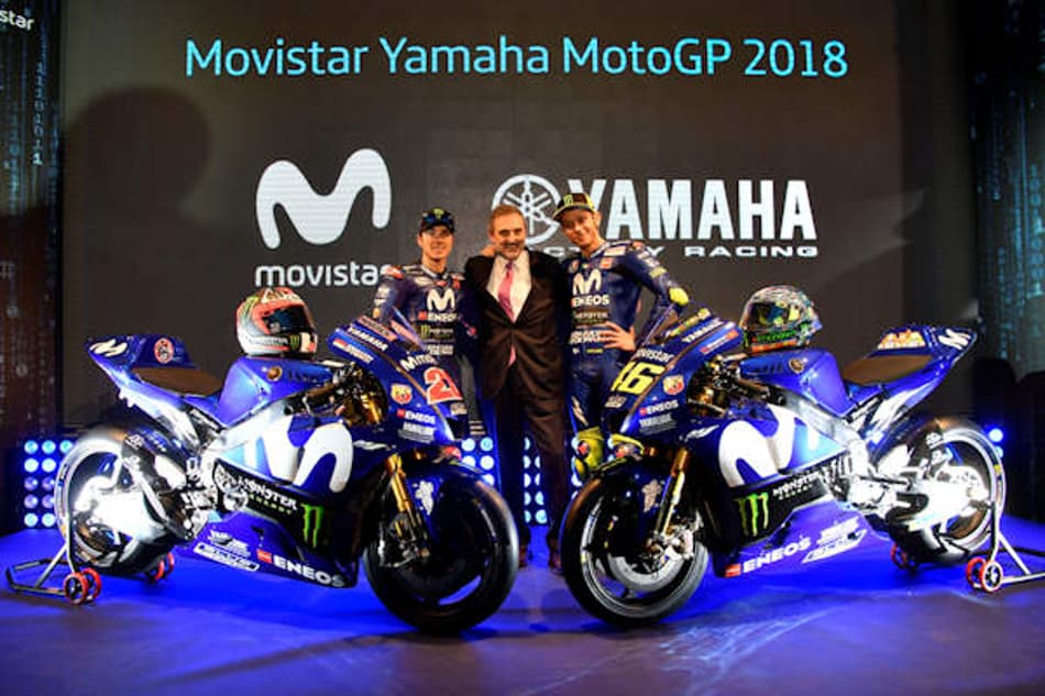 Com Rossi e Vinales, Yamaha apresenta sua moto para a temporada 2018 da MotoGP