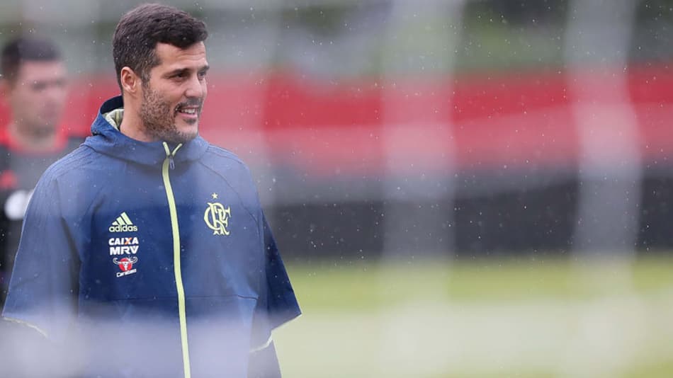 Julio Cesar treinando no Flamengo