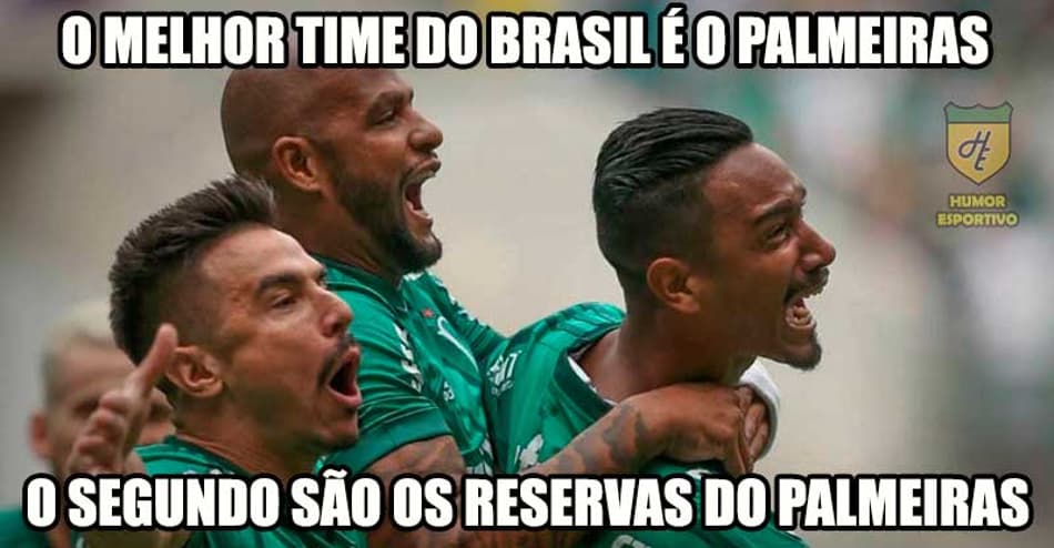 100% no campo e 100% na zoeira! Palmeirenses festejam boa fase