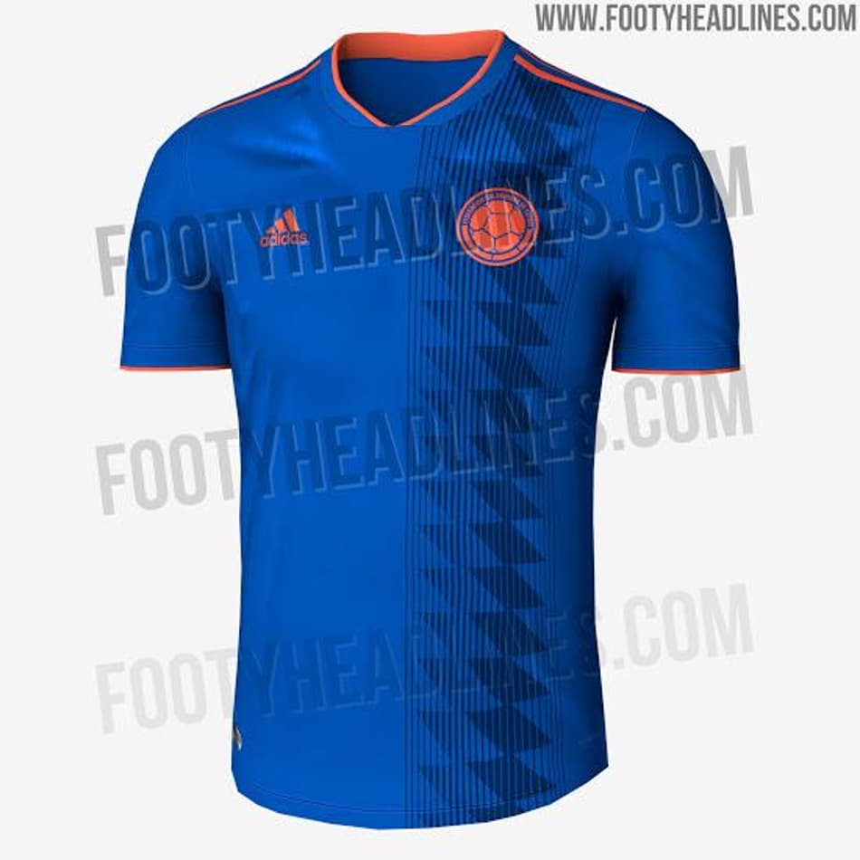 Site revela camisas reservas da Colômbia e México para a Copa do Mundo