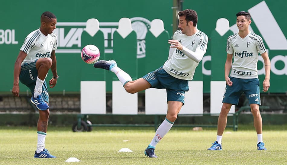 Com titulares na parte interna, Verdão treina antes de pegar a Ponte