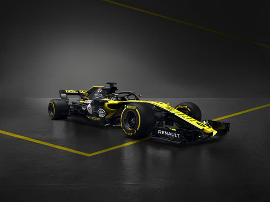Mais preto do que amarelo, Renault apresenta o R.S. 18 para a temporada da F1