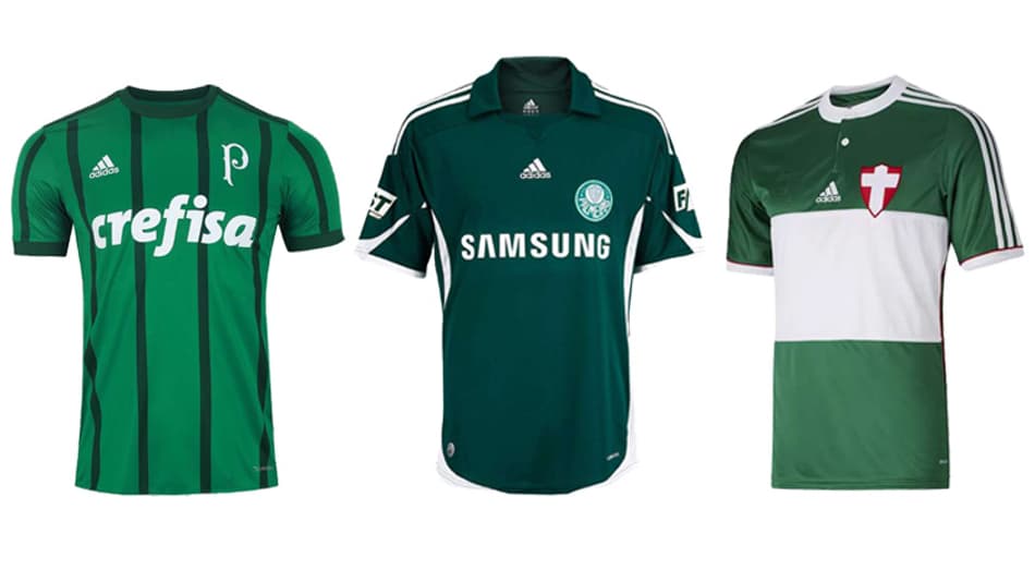 Veja evolução dos uniformes do Palmeiras e as fornecedoras que já vestiram o clube