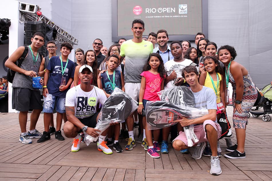 Jovens de projetos sociais do Rio assistem ao Rio Open 2018