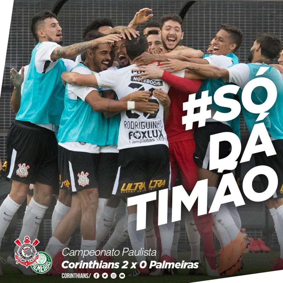 Corinthians não perdoa e zoa Palmeiras pelas redes sociais