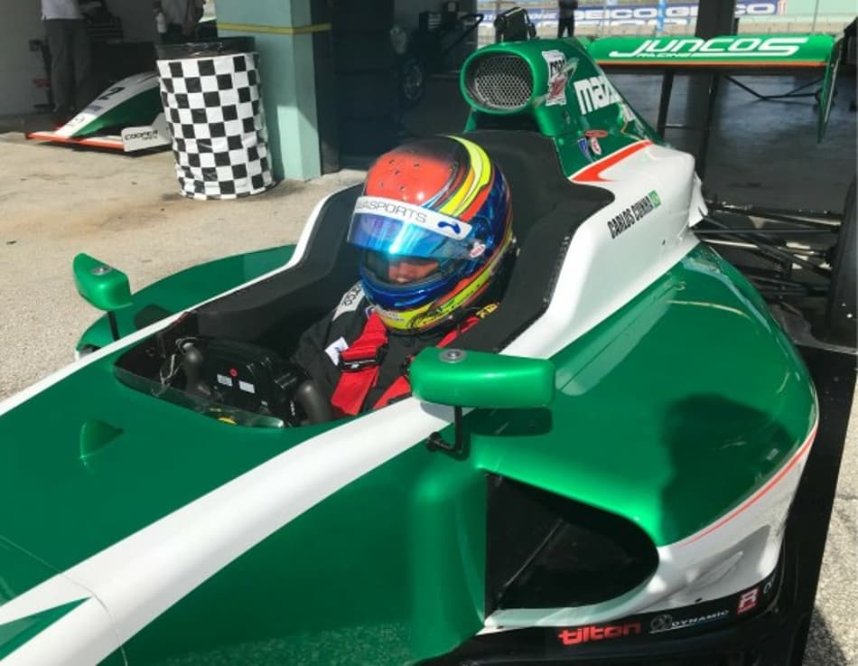 Carlos Cunha Filho é o mais rápido em três sessões da Pro Mazda