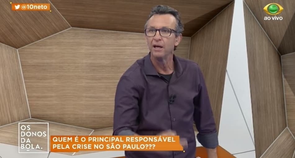 Neto promete sair pelado caso o São Paulo seja rebaixado; assista