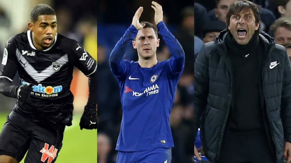 Malcom, Conte e Hazard. Confira como foi o vaivém desta terça