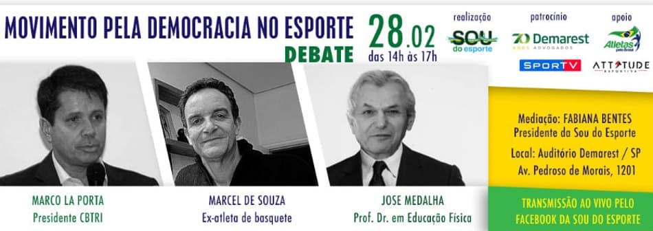 Laguna Olímpico: Debate para eleição do COB mostra uma nova fase do esporte brasileiro