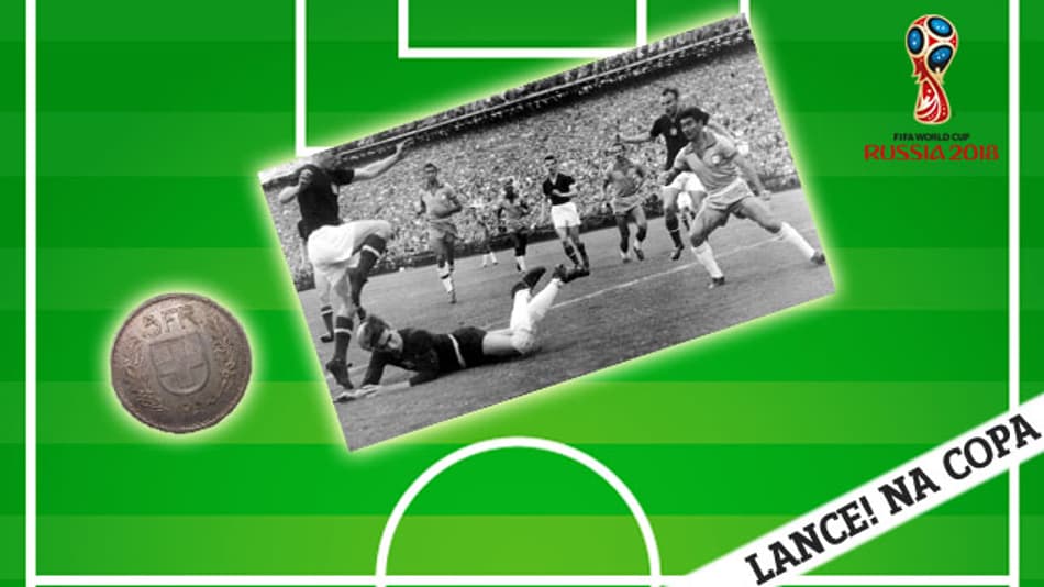 LANCE! NA COPA: Mundial de 54 teve decisão na moedinha e Brasil jogando ‘batalha’