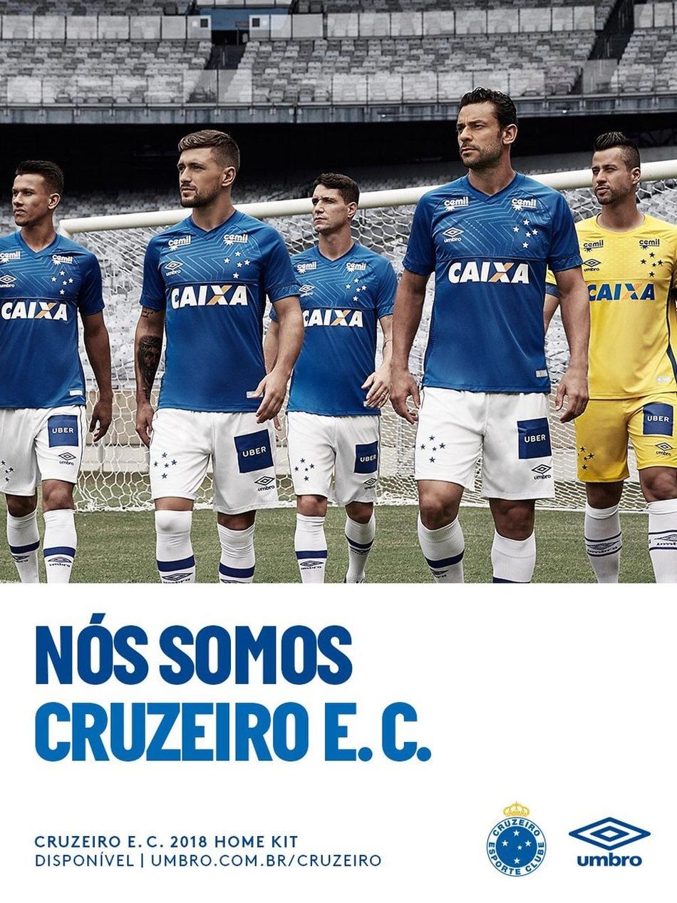 Cruzeiro divulga novo uniforme para temporada 2018