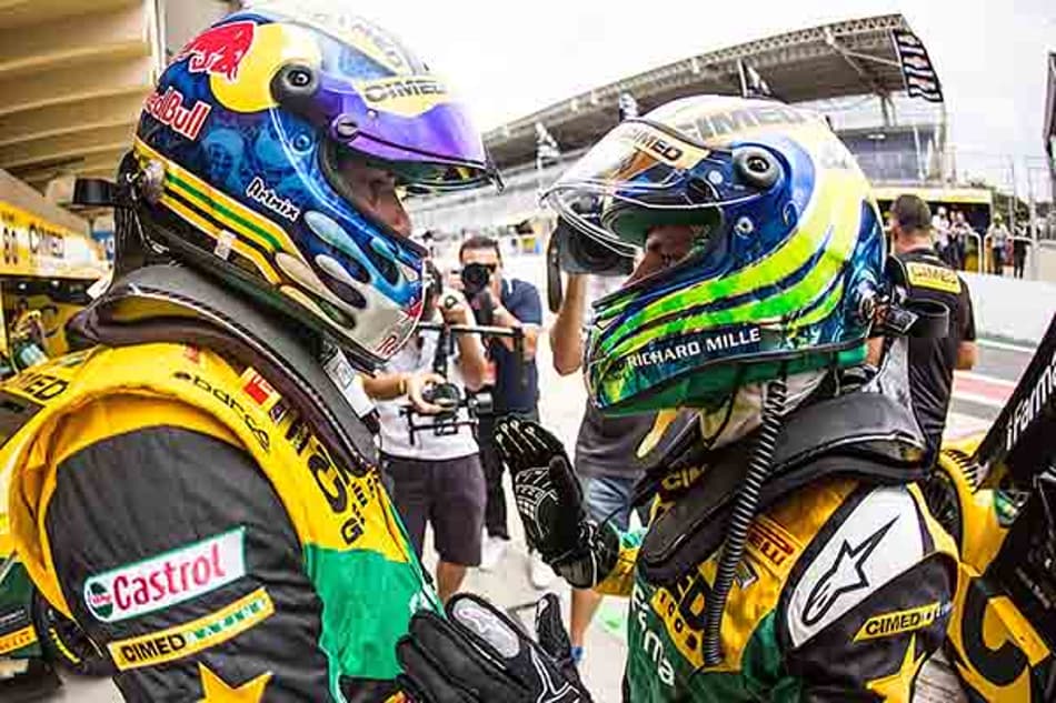 Cacá brilha na Corrida de Duplas, mas problema de motor impede pódio com Massa em sua estreia