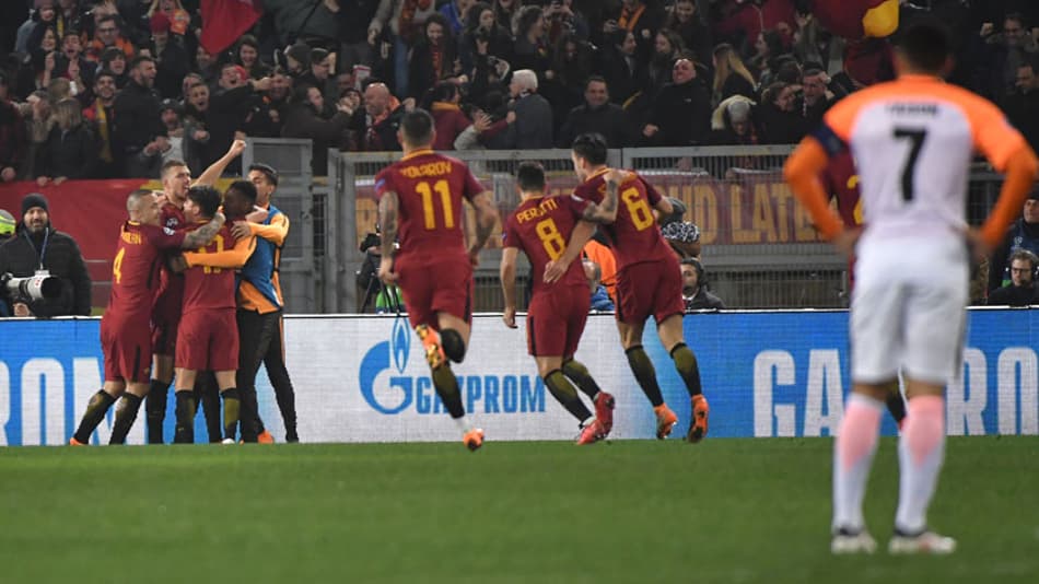 Roma bate Shakhtar e avança às quartas da Liga dos Campeões