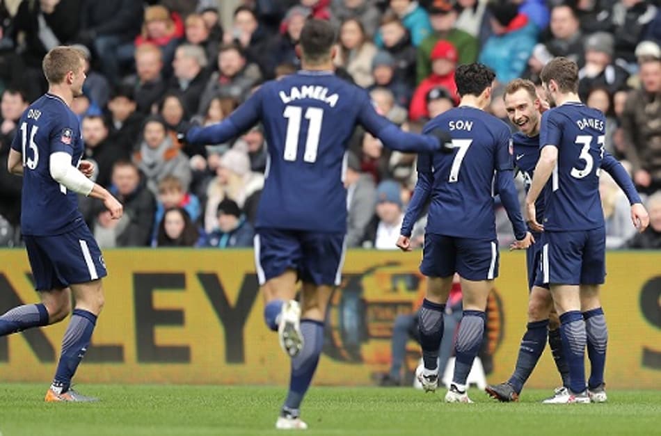 Tottenham goleia o Swansea e está na semifinal da Copa da Inglaterra