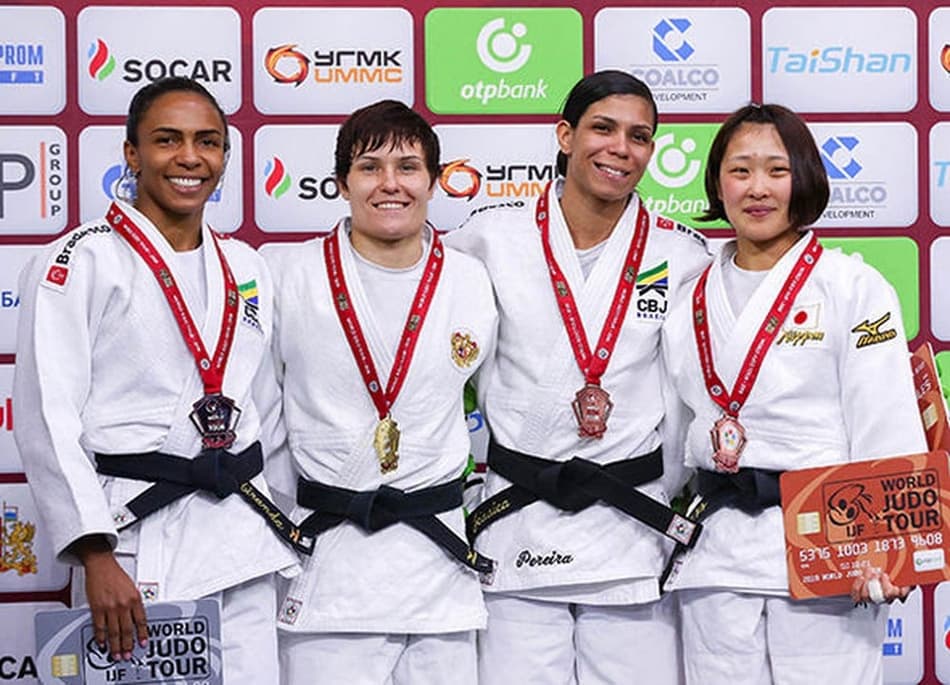 Érika Miranda e Jéssica Pereira faturam medalhas no Grand Slam da Rússia