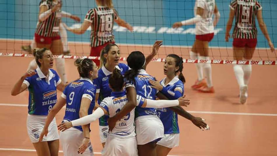 Minas vence Flu pelas quartas de final e faz semifinal contra o Sesc Rio