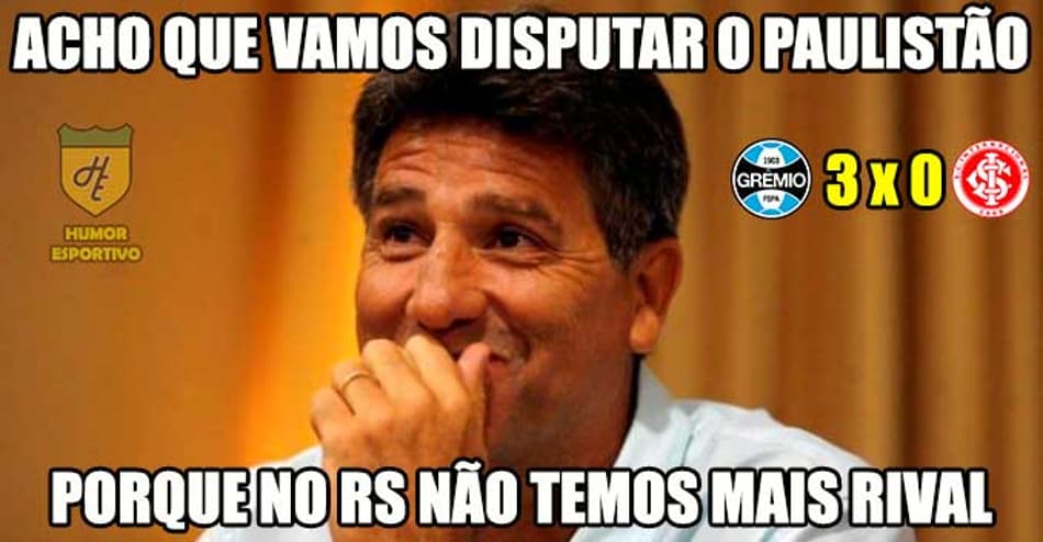 Cruel! Grêmio atropela o Inter e tricolores provocam na web