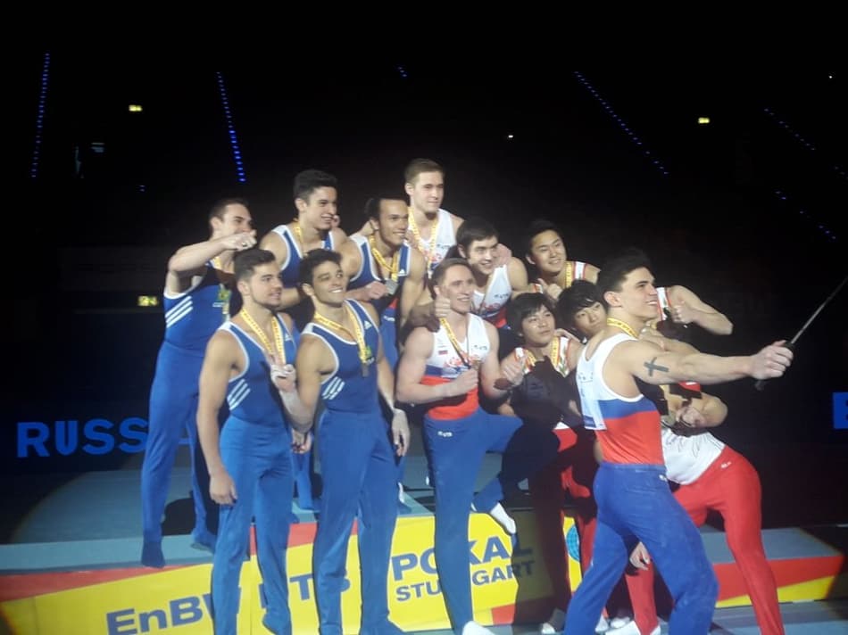 Equipe brasileira de Ginástica Artística na Alemanha