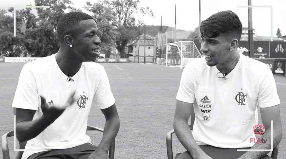Vinicius Junior e Lucas Paquetá
