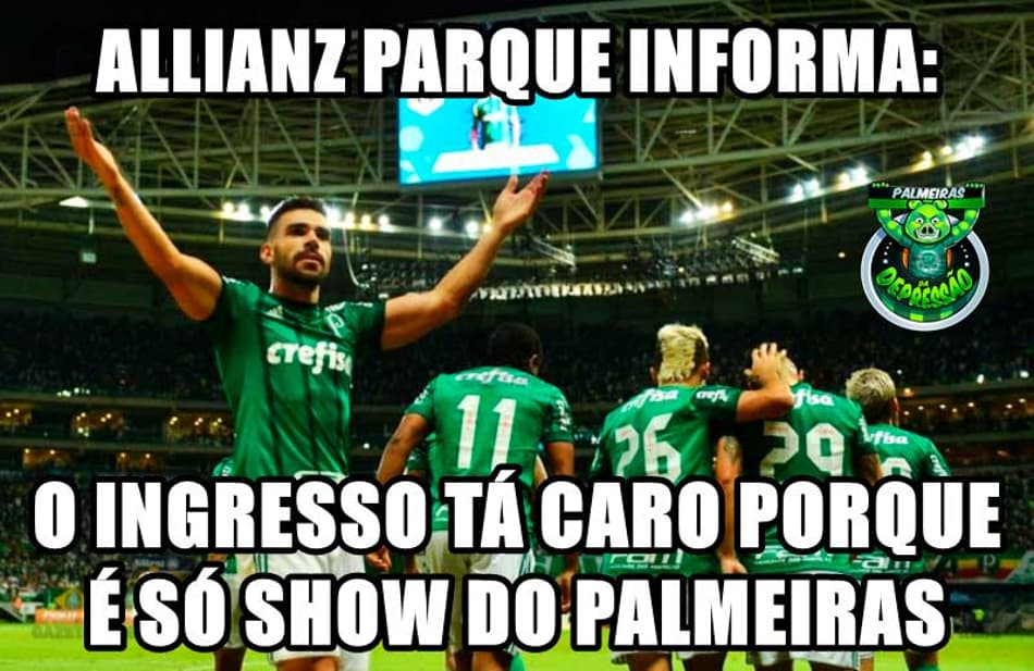 Show do Verdão! Confira os memes da goleada sobre o Novorizontino