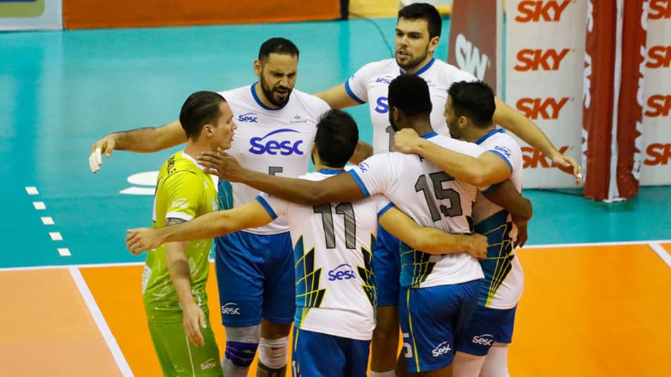 Sesc-RJ vence Vôlei Renata e abre vantagem nas quartas da Superliga