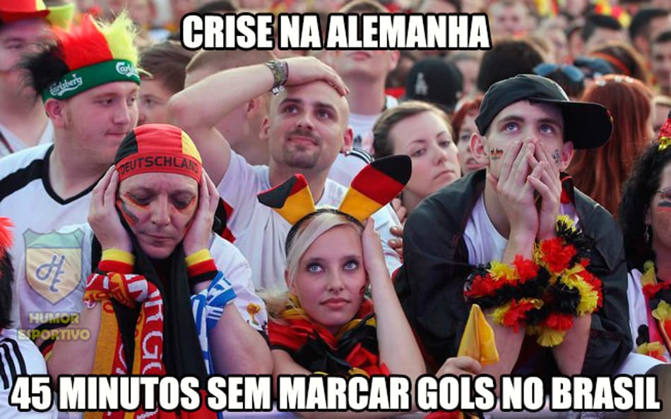 Piadas bombam na web durante primeiro tempo de Brasil e Alemanha