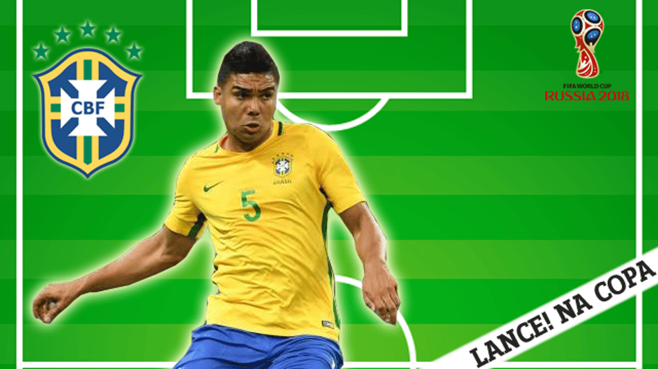 LANCE! NA COPA: Raio-X de Casemiro, volante do Brasil no Mundial 2018