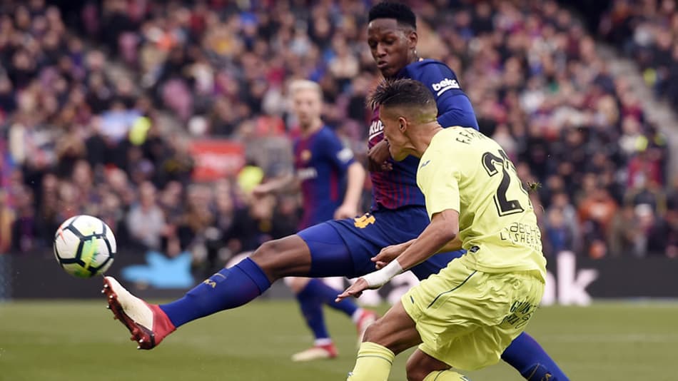 Técnico do Barcelona elogia atuação de Yerry Mina
