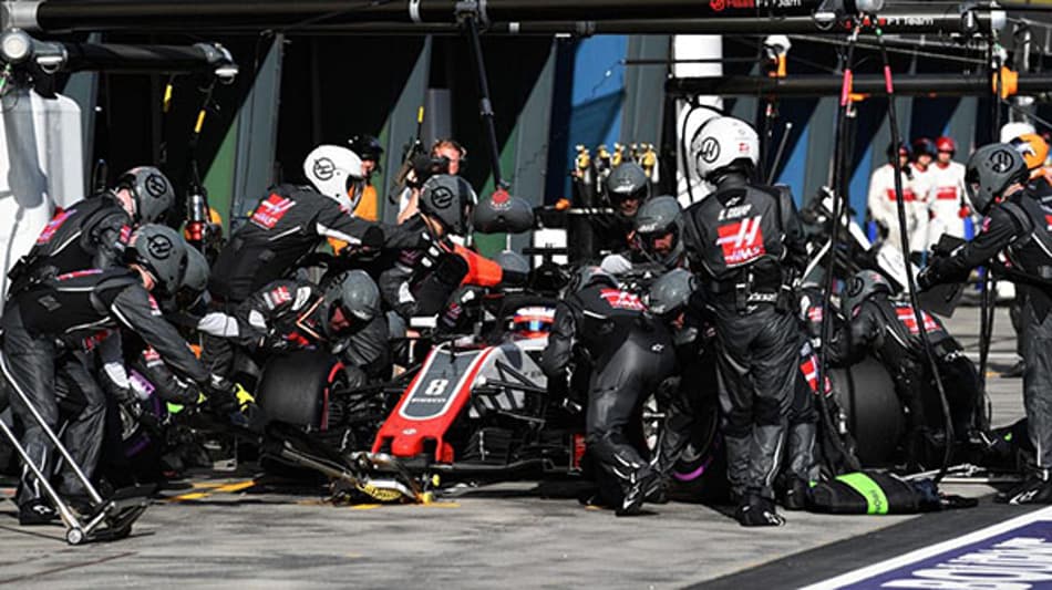 Haas faz mudanças no pitstop para evitar erros no Bahrein
