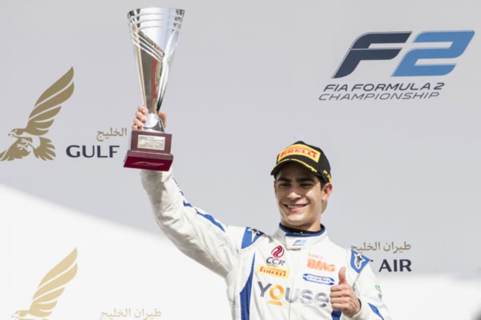 Brasileiro Sette Câmara foi ao pódio na abertura do Mundial de F2