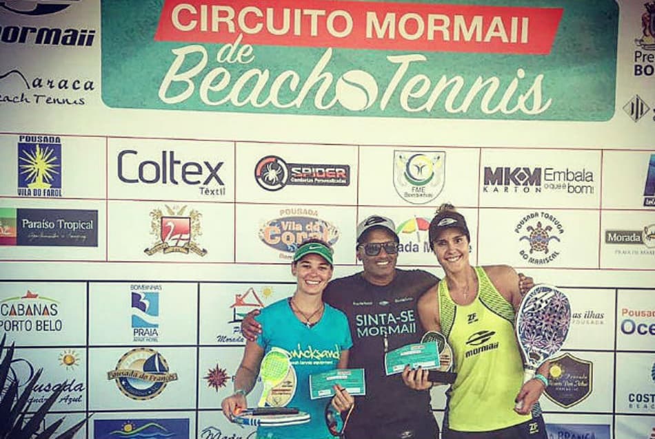 Campeã Mundial leva título em Bombinhas no Circuito Mormaii de Beach Tennis