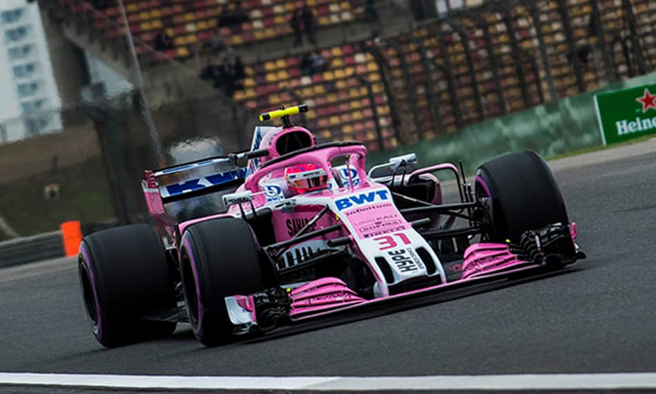 Force India fora do top 10 nos treinos livres na China