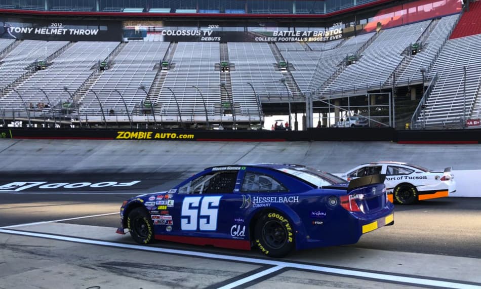 Líder na corrida passada da Nascar K&N, Marcos Gomes disputa etapa de South Boston