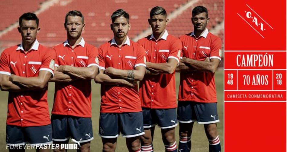 Independiente e Cagliari lançam camisas retrô que recordam títulos nacionais
