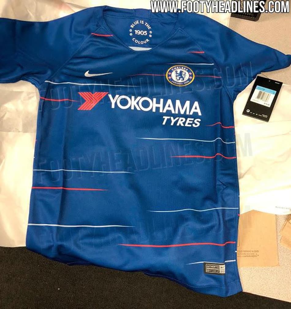 Nova camisa 1 do Chelsea tem foto vazada. Uniforme do Bayern também vaza