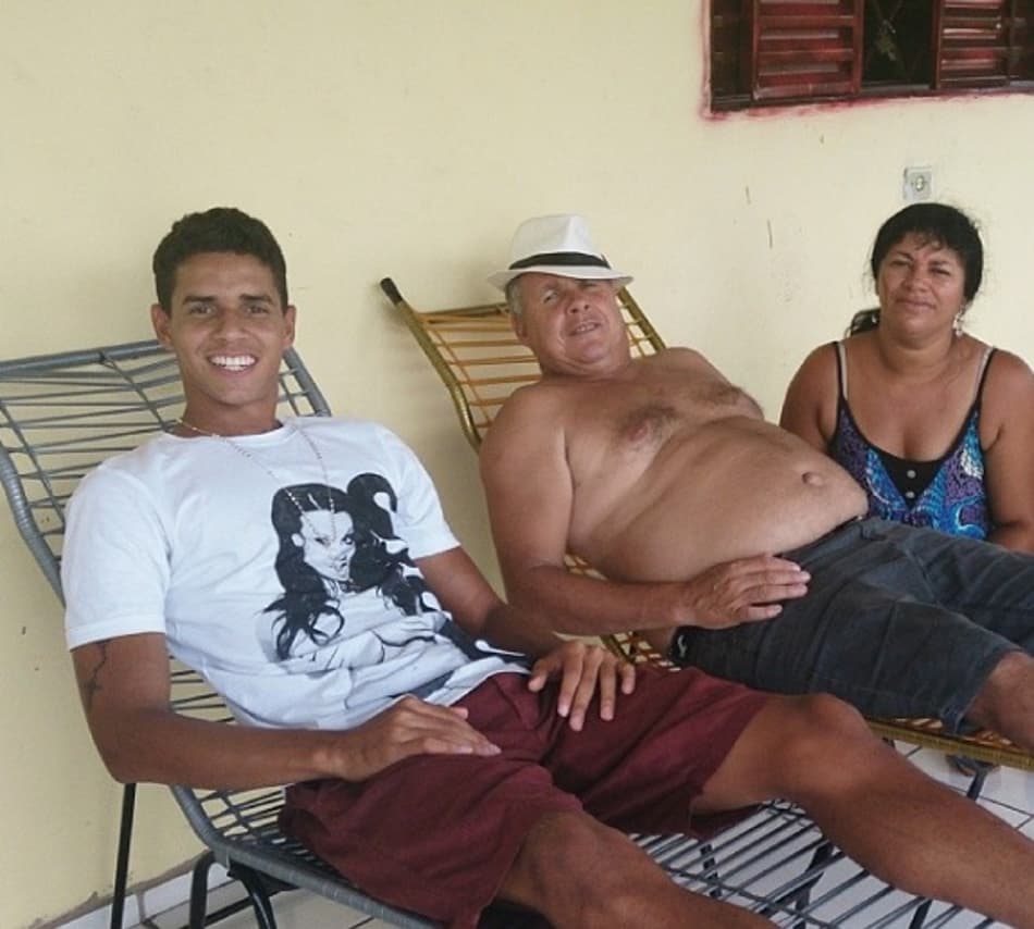 Veríssimo com os pais