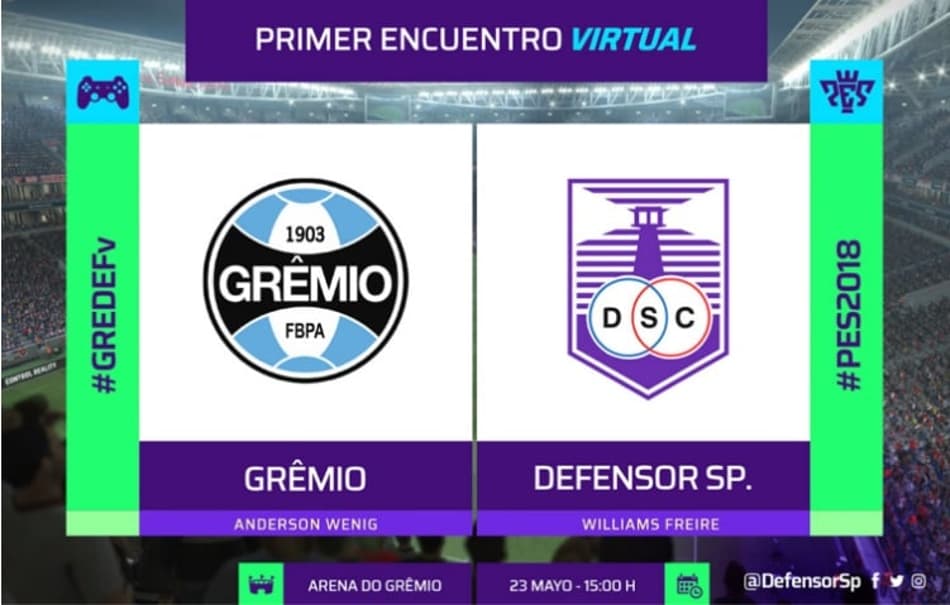 Grêmio x Defensor - Futebol Virtual