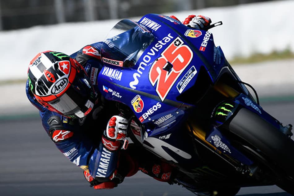 Viñales lidera tempos de teste da MotoGP em Barcelona