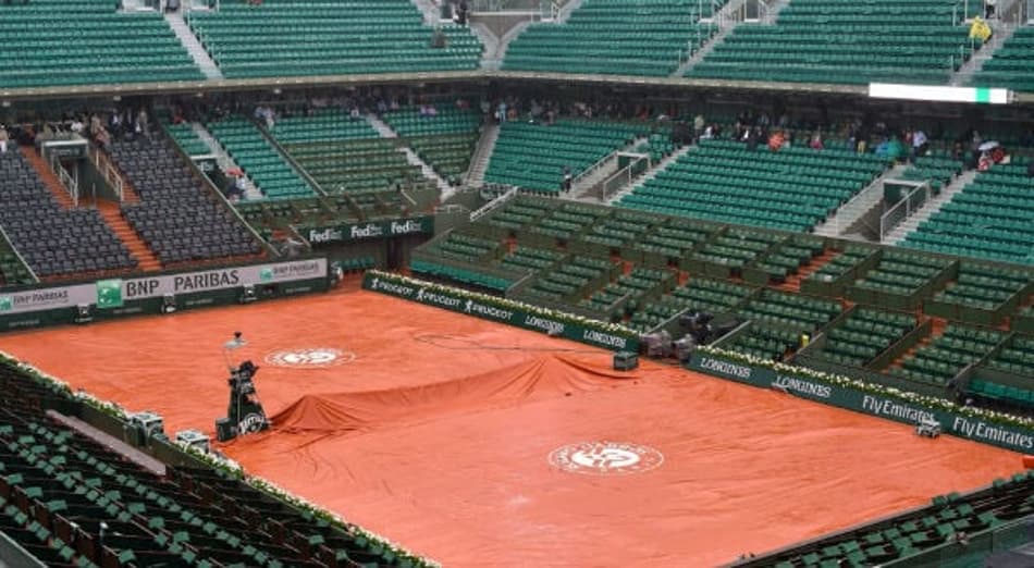 Chuva interrompe e adia jogo de Nadal e de Sharapova em Roland Garros