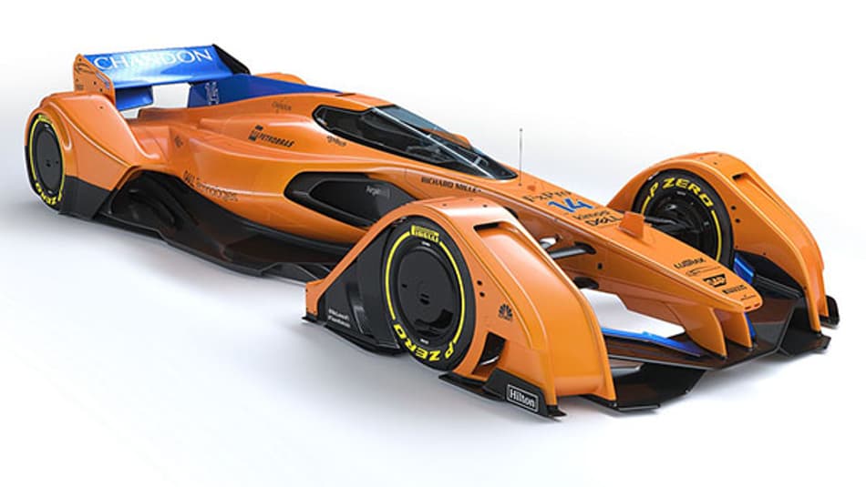 McLaren atualiza as cores do protótipo de veículo futurista MP4-X