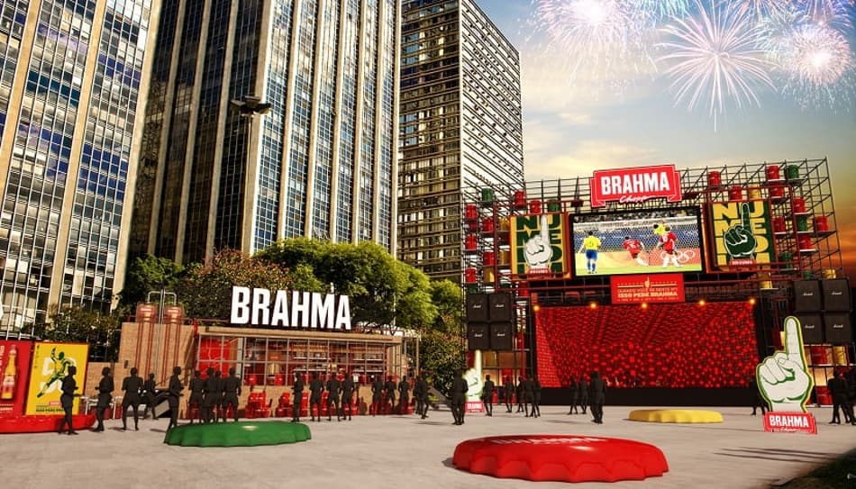 Cervejaria promove evento para a transmissão dos jogos da Copa