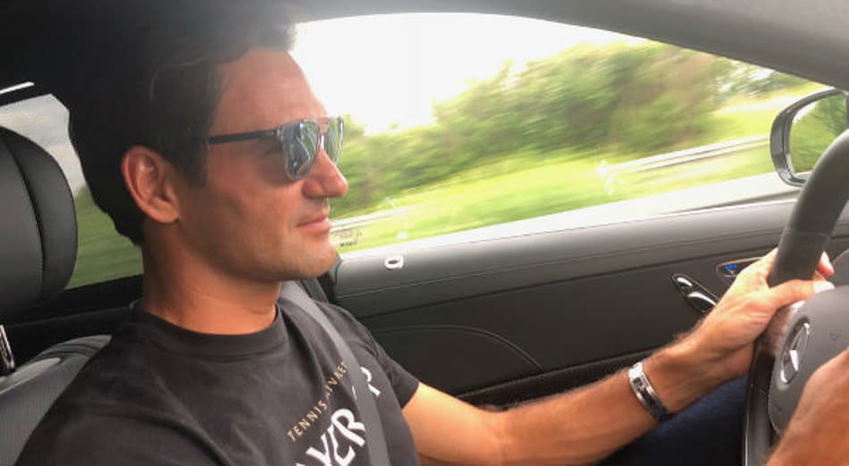 Federer comemora empate da Suíça contra o Brasil na Copa do Mundo