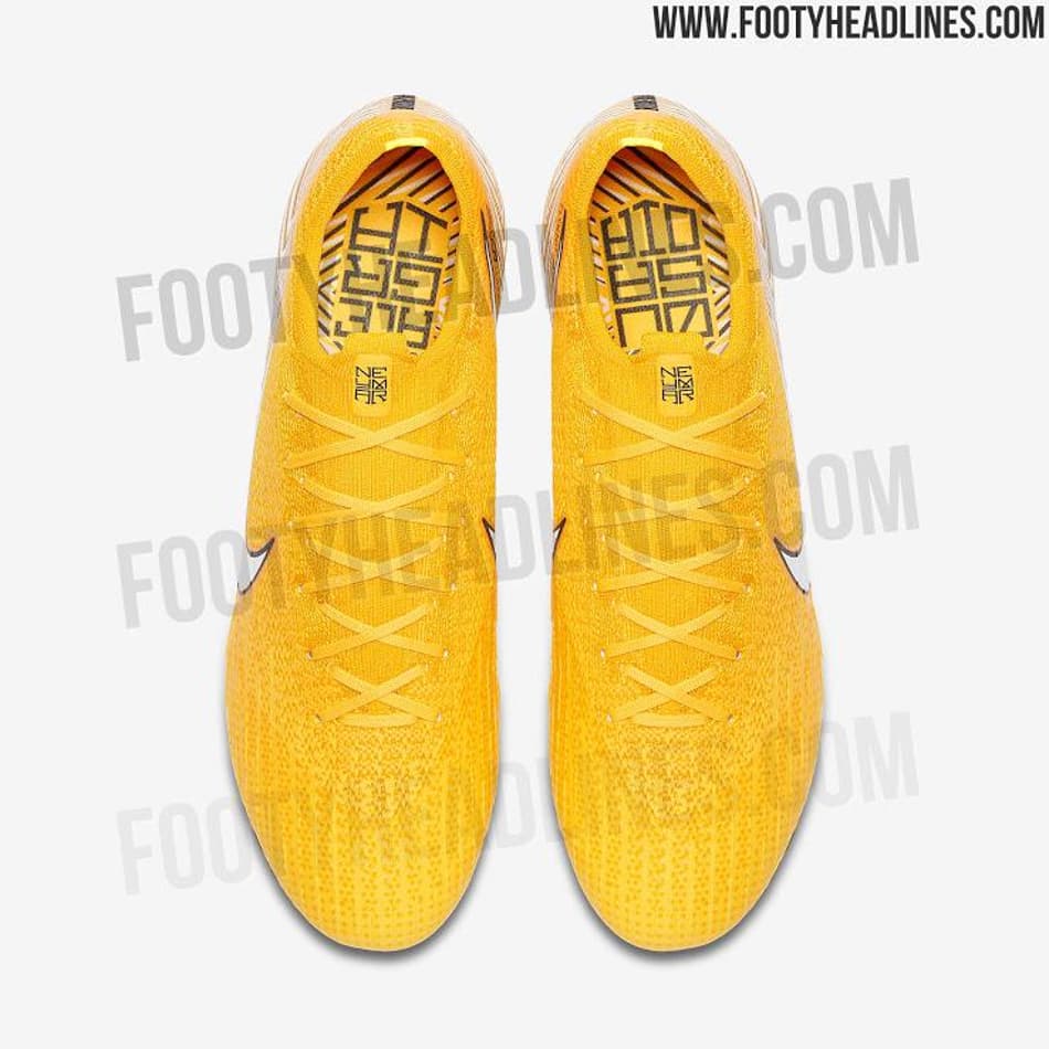 Neymar usará nova chuteira (em amarelo) se Brasil avançar para as oitavas da Copa