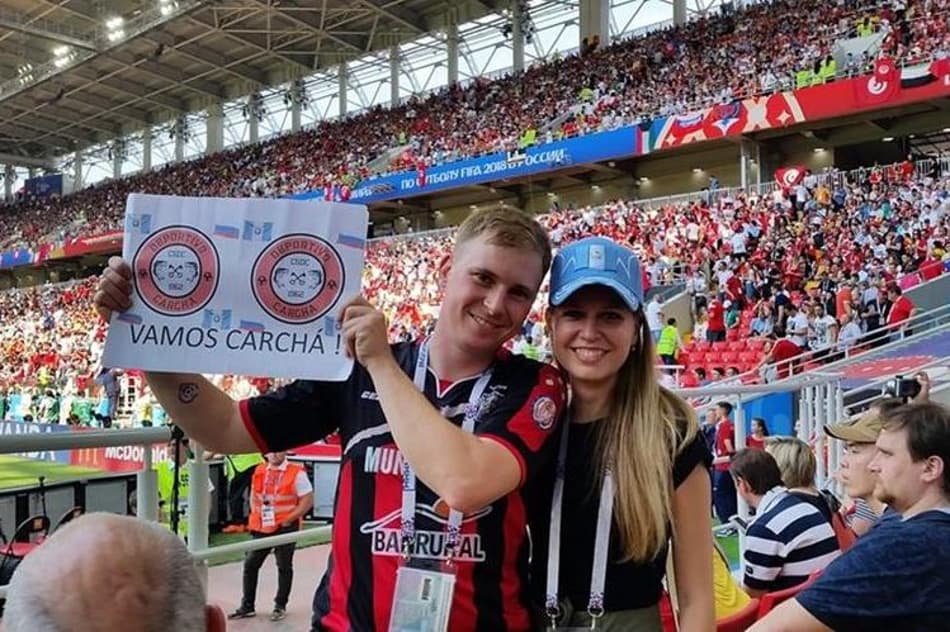 Torcedor russo mostra amor por clube latino na Copa do Mundo