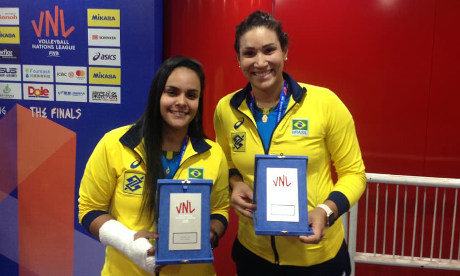 Tandara e Suelen são eleitas para seleção da Liga das Nações