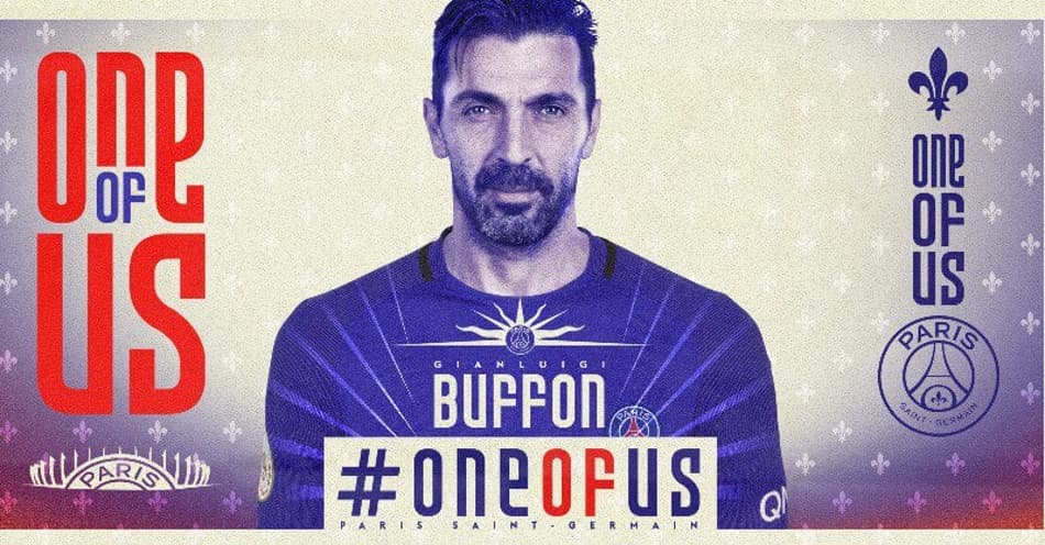 Gianluigi Buffon é anunciado como reforço do Paris Saint-Germain