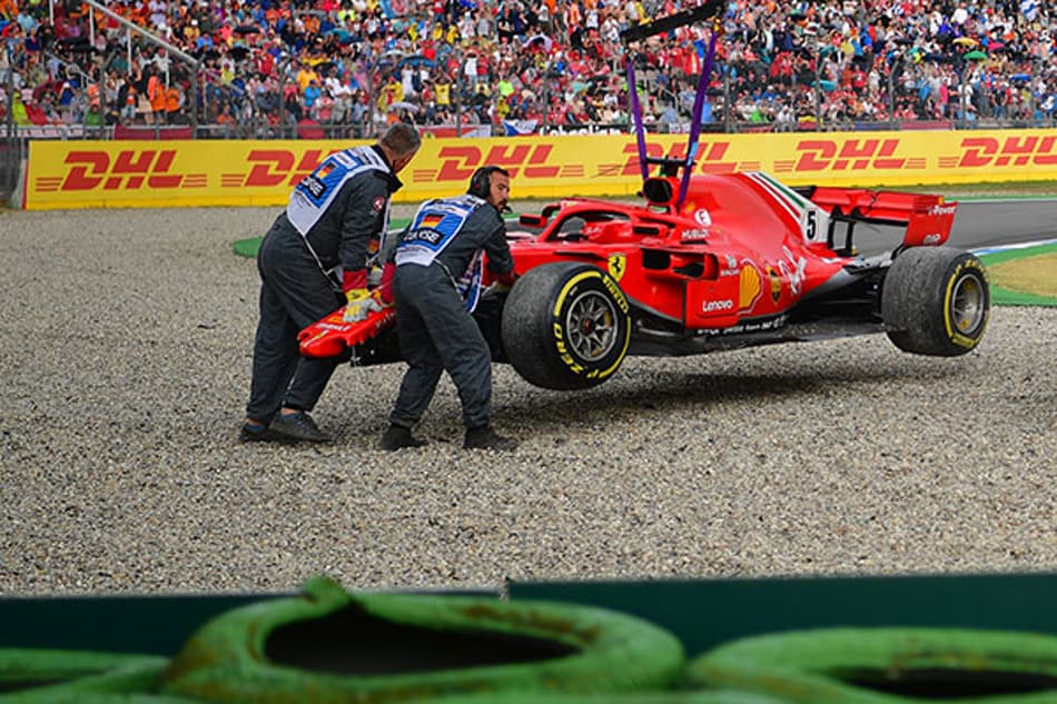 Imprensa italiana detona Vettel após acidente “devastador” na Alemanha