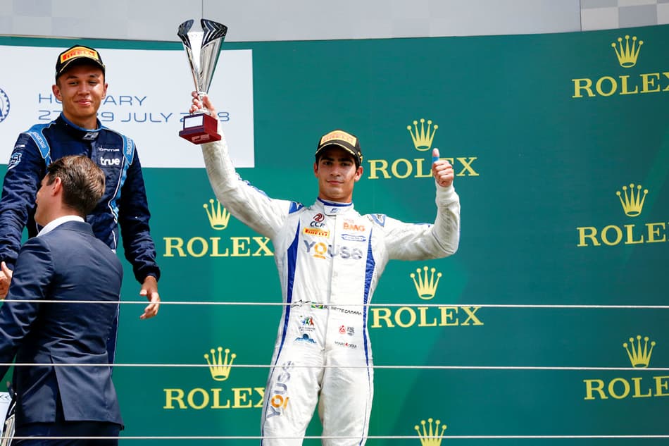 Sérgio Sette foi ao pódio da Hungria no Mundial de F2